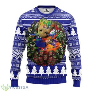 Duke Blue Devils Groot Hug Christmas Ugly Sweater Product Photo 1