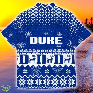 Duke Blue Devils Sports Football American Ugly Christmas Hawaiian Shirt - Duke Blue Devils Sports Football American Ugly Christmas Sweater New Trends For Fans Club Gifts Unisex Hawaiian Shirt-3D Hawaiian Shirt_4