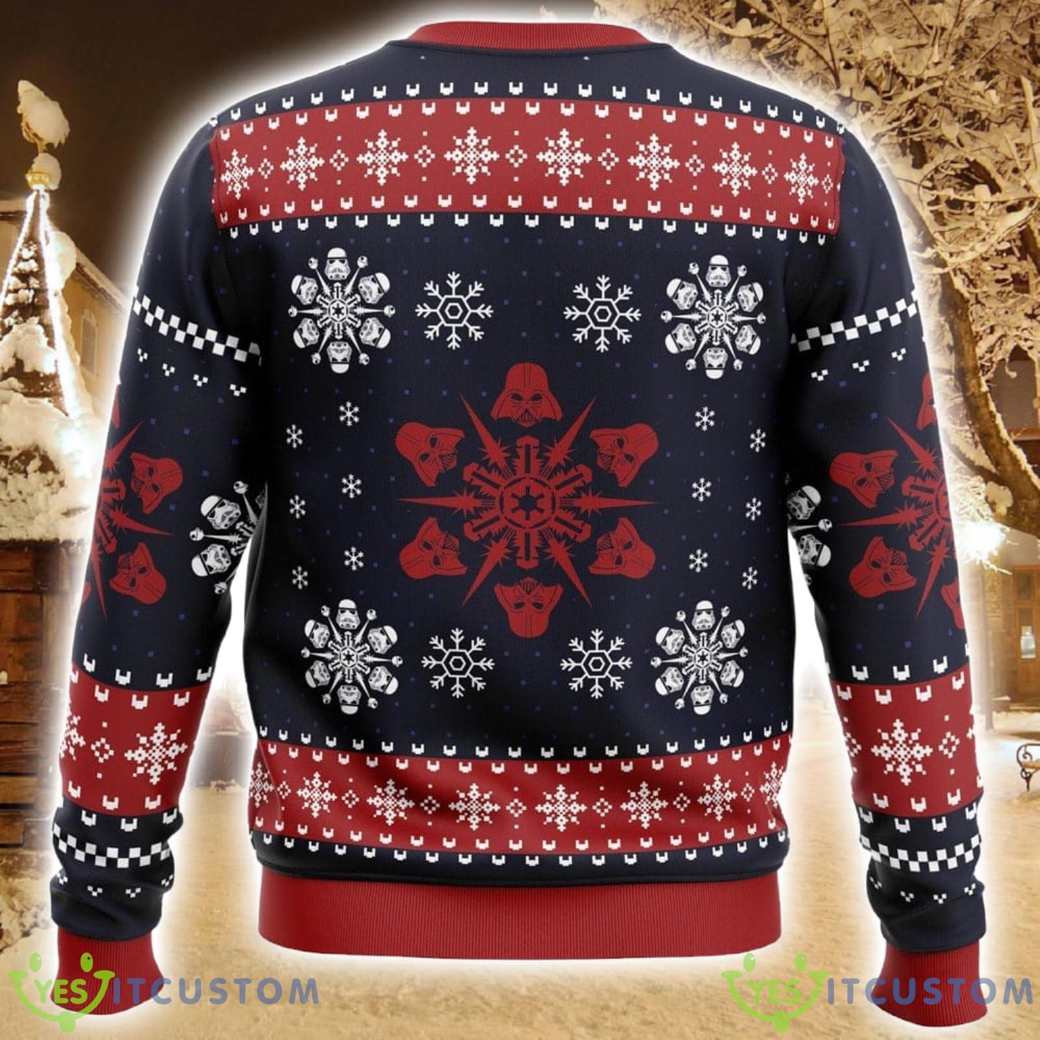 Empire Snowflakes Star Wars Ugly Christmas Sweater Holiday Party Sweater Christmas Gift 3 Empire Snowflakes Star Wars Ugly Christmas Sweater Holiday Party Sweater Christmas Gift Product Photo 3
