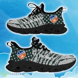 Fc Cincinnati Green New Chunky Shoes Camo Logo Printed For Men And Women Gift Fans Max Soul Sneakers - Fc Cincinnati Clunky Sneakers Photo 6