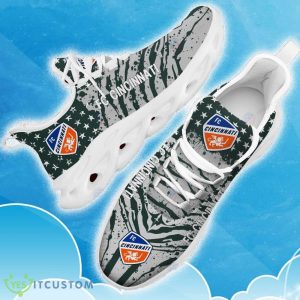 Fc Cincinnati Green New Chunky Shoes Camo Logo Printed For Men And Women Gift Fans Max Soul Sneakers - Fc Cincinnati Clunky Sneakers Photo 16