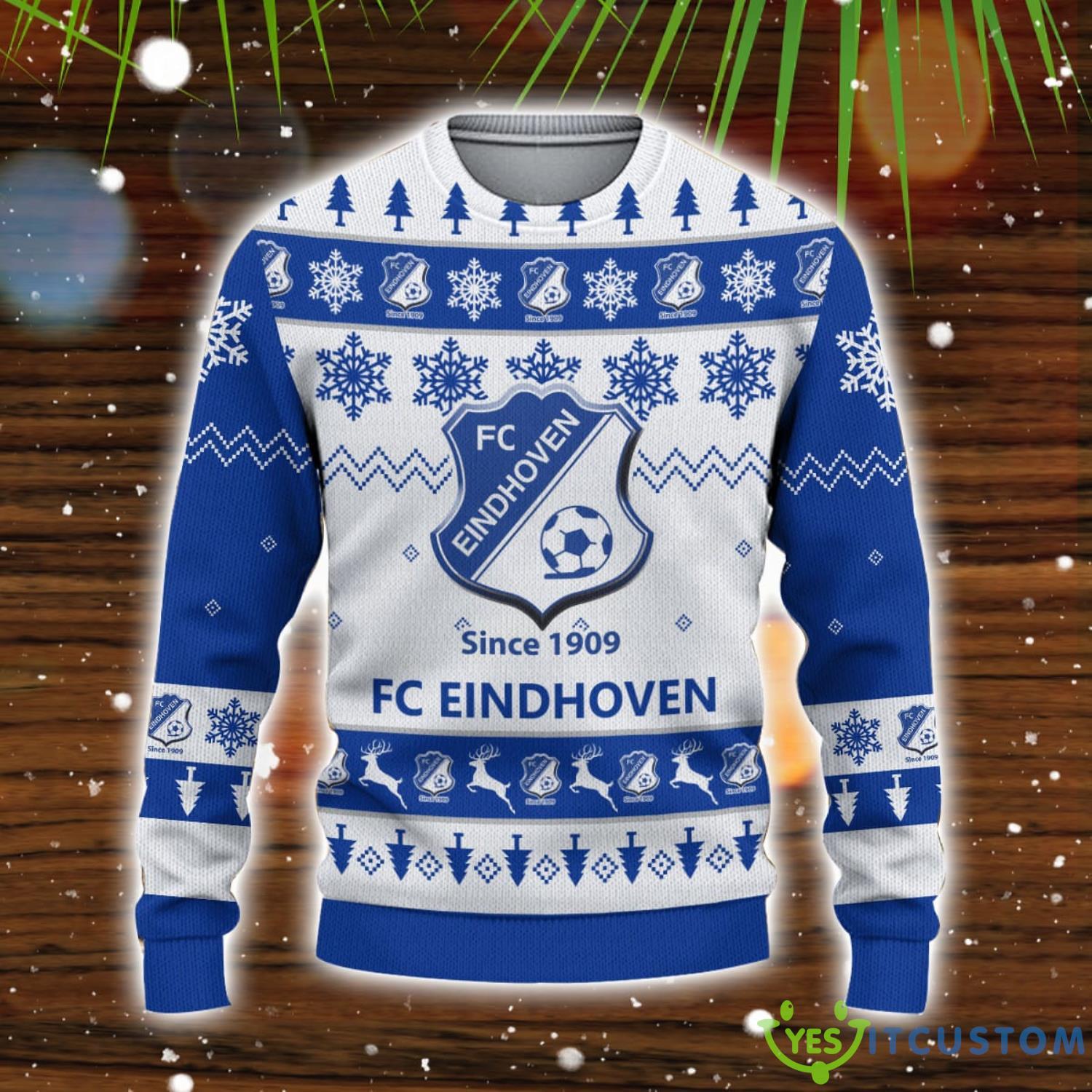 FC Eindhoven 3D Sweater Gift Ugly Christmas Sweater 8 FC Eindhoven 3D Sweater Gift Ugly Christmas Sweater Product Photo 2