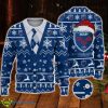 FC Grenoble Logo For Fans Santa Hat Ugly Christmas Sweater New Gift For Men And Women - FC Grenoble Logo For Fans Santa Hat Ugly Christmas Sweater New Gift For Men And Women