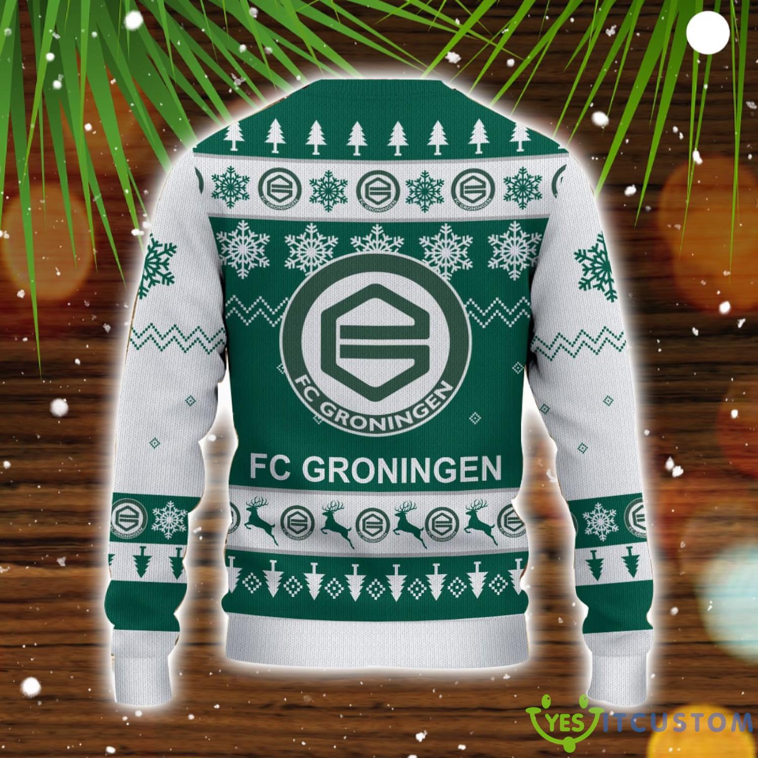 FC Groningen 3D Sweater Gift Ugly Christmas Sweater 3 FC Groningen 3D Sweater Gift Ugly Christmas Sweater Product Photo 3