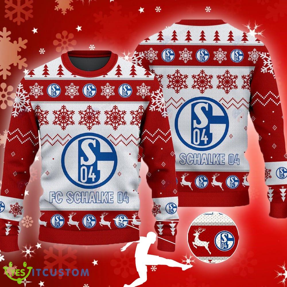 Fc Schalke 04 Big Logo Ugly Christmas Tree Red Sweater Gift For Fans 3 Fc Schalke 04 Big Logo Ugly Christmas Tree Red Sweater Gift For Fans - Fc Schalke 04 Big Logo Ugly Snowflakes Reindeer Red Sweater Gift For Fans