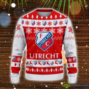 FC Utrecht 3D Sweater Gift Ugly Christmas Sweater Product Photo 2