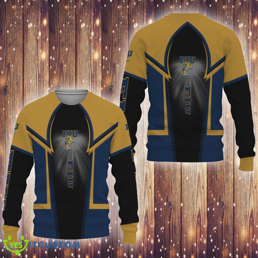 FIU Panthers Football American Ugly Christmas 3D Sweater 3 FIU Panthers Football American Ugly Christmas 3D Sweater - FIU Panthers Football American Ugly Christmas 3D Sweater
