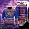 Florida Gators Custom Name And Number Sport Fans Christmas Gift Ugly Christmas Sweater Product Photo 1