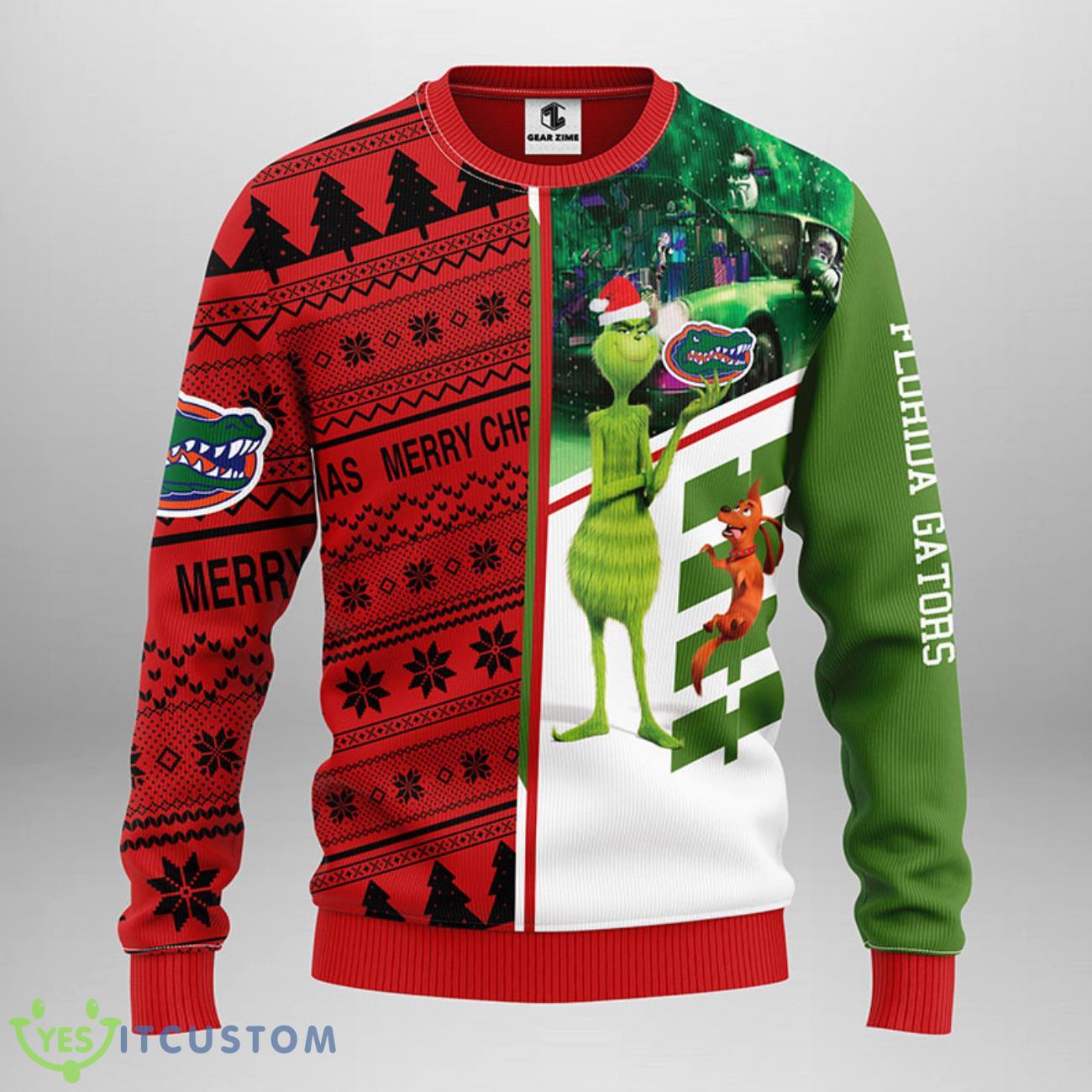 Florida Gators Grinch & Scooby-doo Christmas Ugly Sweater 5 Florida Gators Grinch & Scooby-doo Christmas Ugly Sweater Product Photo 1