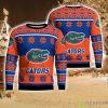 Florida Gators Logo Big Snowflake Pattern Ugly Christmas Sweater Product Photo 1