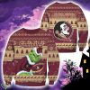 Florida State Seminoles NCAA Grinch Hug Logo Ugly Christmas Sweater Special Christmas Gift For Fans Product Photo 1