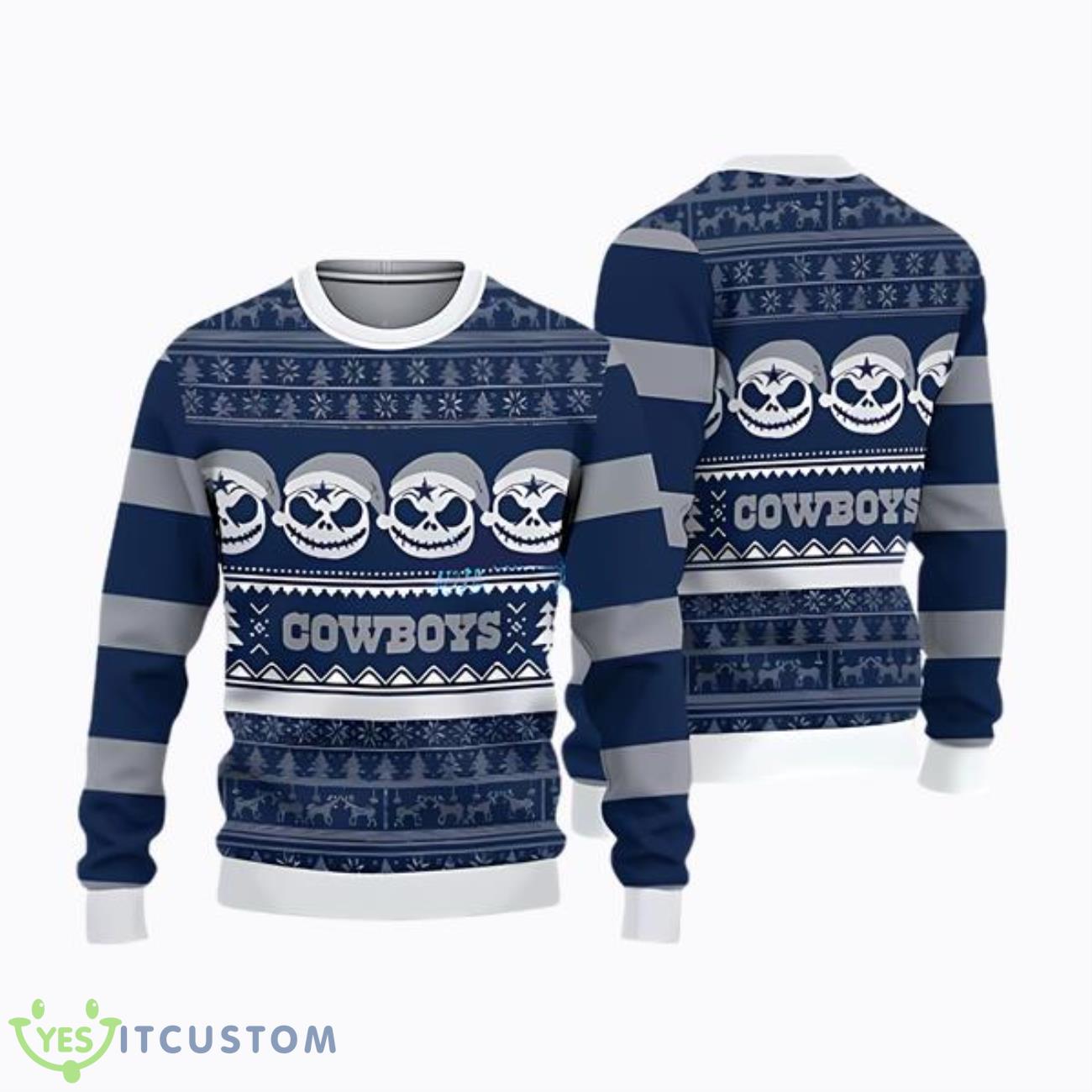 Football Dallas Cowboys Ugly Christmas Sweater 3 Football Dallas Cowboys Ugly Christmas Sweater Product Photo 1