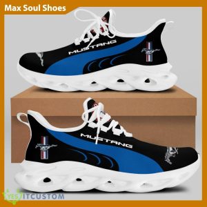FORD MUSTANG Racing Car Running Sneakers Icon Max Soul Shoes For Men And Women - FORD MUSTANG Chunky Sneakers White Black Max Soul Shoes For Men And Women Photo 2