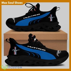 FORD MUSTANG Racing Car Running Sneakers Icon Max Soul Shoes For Men And Women - FORD MUSTANG Chunky Sneakers White Black Max Soul Shoes For Men And Women Photo 1
