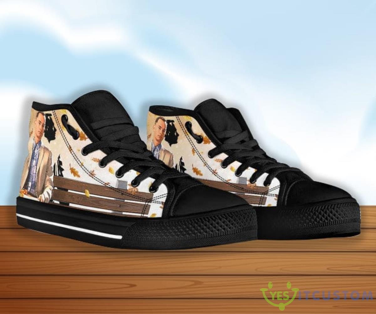 Forrest Gump Simple Man's High Top Shoes Funny Gift 9 forrest gump simple mans high top shoes funny gift 1