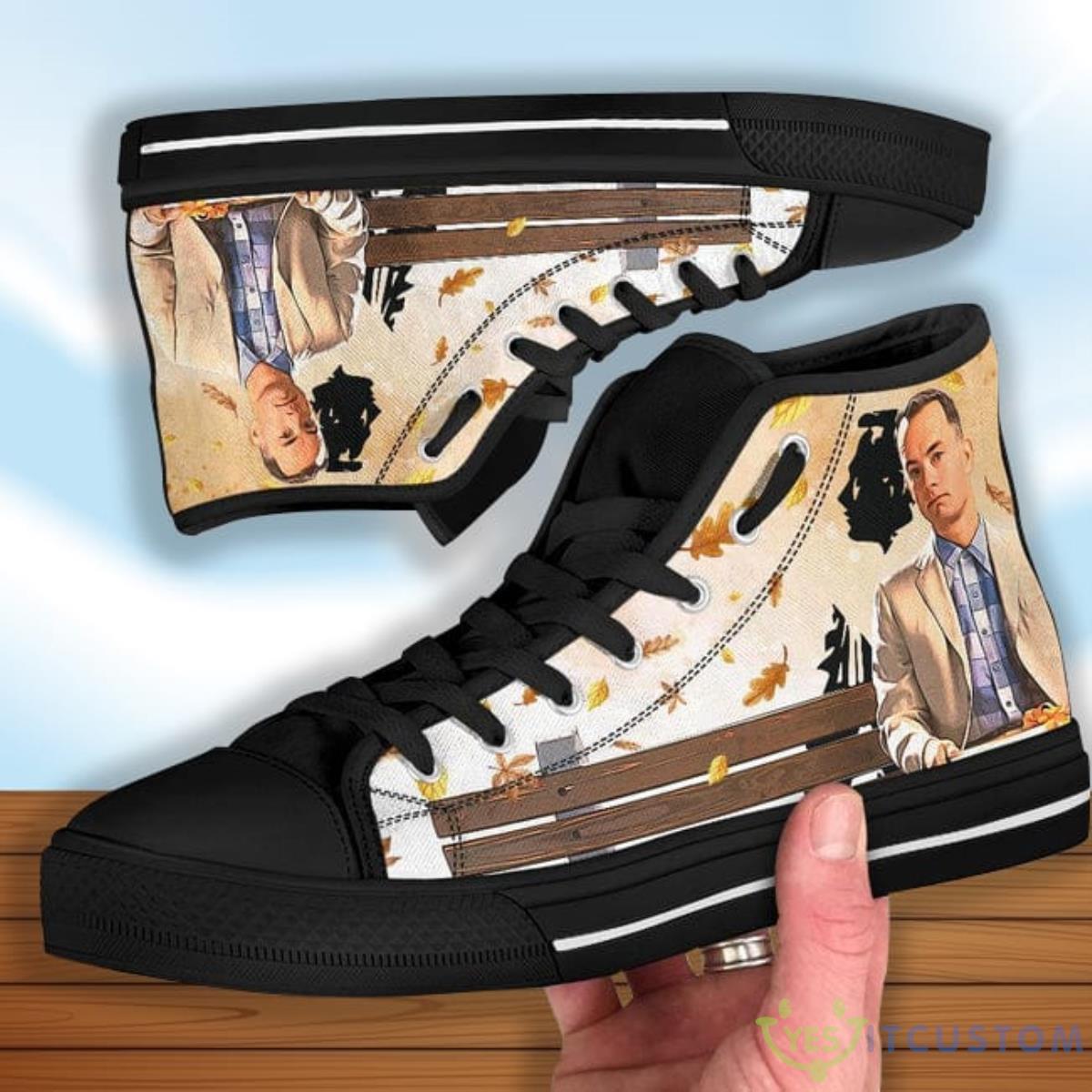 Forrest Gump Simple Man's High Top Shoes Funny Gift 4 Forrest Gump Simple Man's High Top Shoes Funny Gift Product Photo 4