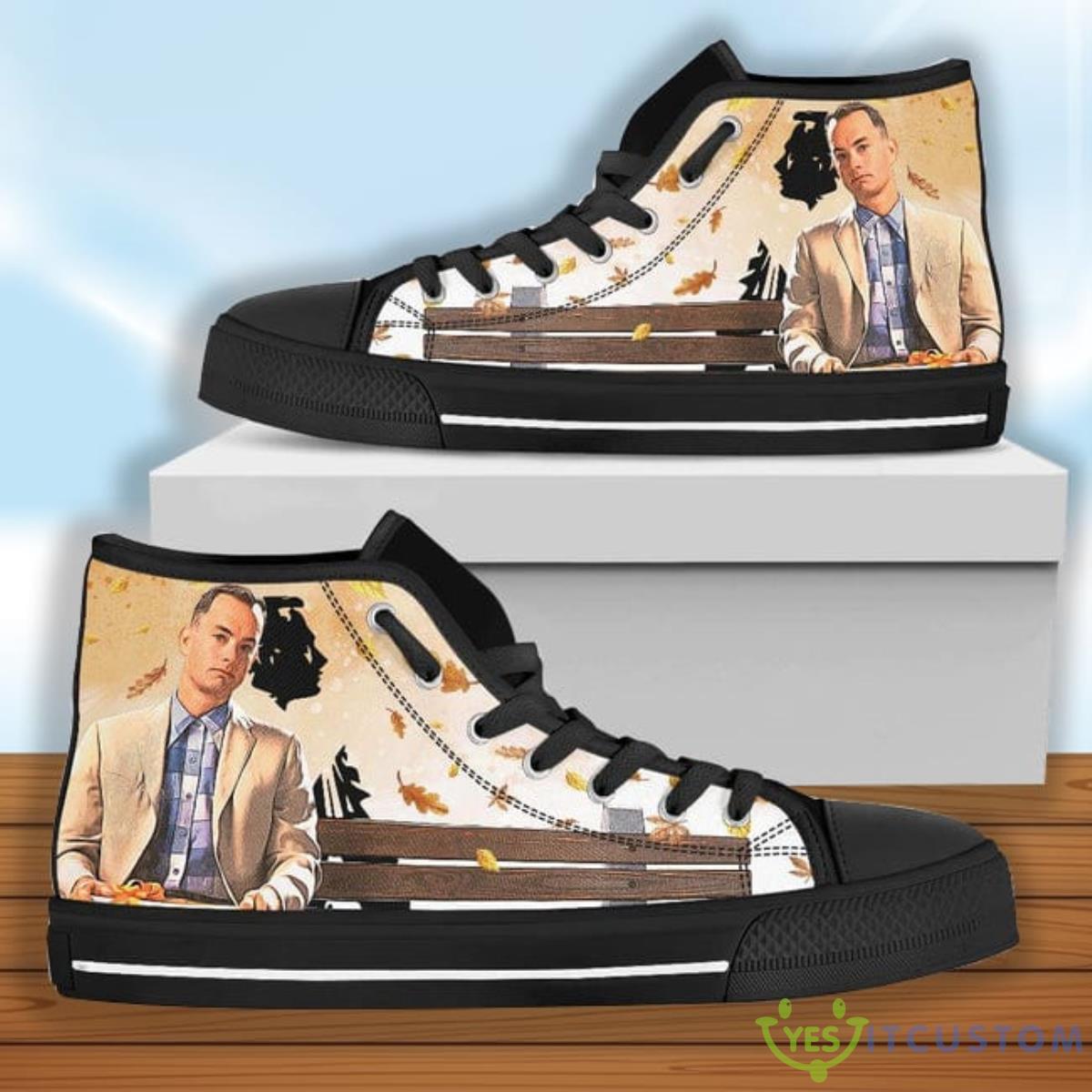 Forrest Gump Simple Man's High Top Shoes Funny Gift 8 forrest gump simple mans high top shoes funny gift