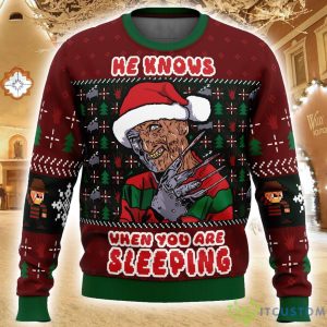 Fred Claws Christmas Freddy Krueger Ugly Christmas Sweater Cute Christmas Gift For Family Product Photo 1