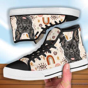 French Bulldog High Top Shoes 5 French Bulldog High Top Shoes Product Photo 2