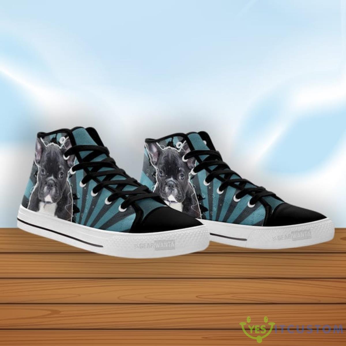 French Bulldog High Top Shoes For Fans 9 French Bulldog High Top Shoes For Fans Product Photo 3