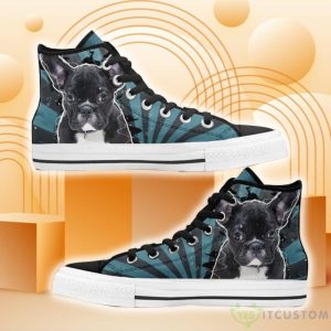French Bulldog High Top Shoes For Fans Product Photo 1
