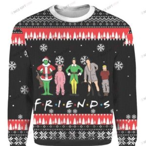 Friends Grinch Christmas Ugly Sweater Product Photo 1