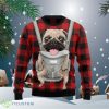 Front Carrier Dog Pug Ugly Christmas Sweater Impressive Gift For Men And Women Product Photo 1