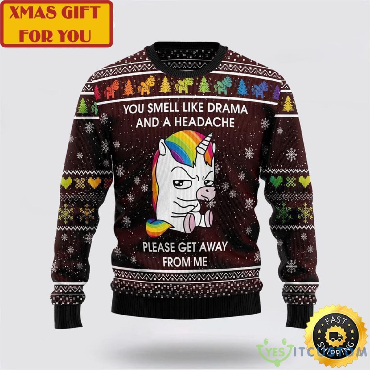 Funny Unicorn Ugly Christmas Sweater 3 Funny Unicorn Ugly Christmas Sweater Product Photo 1