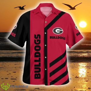 Georgia Bulldogs Colorful 3D Hawaiian Shirt Best For Fans Beach Gift For Men And Women - Georgia Bulldogs Short Sleeve Button Shirt Limited Edition_1