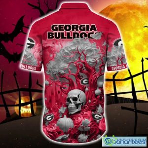 Georgia Bulldogs Halloween Trending Skull 3D Hawaiian Shirt For Fans Gift Christmas Men And Women - Georgia Bulldogs Halloween Skull Trending Hawaii Shirt New Arrivals_4