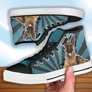 German Shepherd High Top Shoes For Fans Product Photo 2