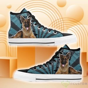 German Shepherd High Top Shoes For Fans Product Photo 1