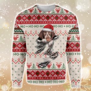German Shorthaired Pointer Scratch Ugly Christmas Sweater Product Photo 1
