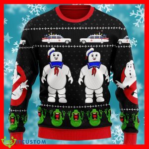 Ghostbusters Happy Halloween Design Ugly 3D Sweater For Christmas 3 Ghostbusters Happy Halloween Design Ugly 3D Sweater For Christmas - Ghostbusters Happy Halloween V1 Knitted Sweater Photo 2