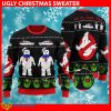 Ghostbusters Happy Halloween Design Ugly 3D Sweater For Christmas - Ghostbusters Happy Halloween V1 Knitted Sweater Photo 1