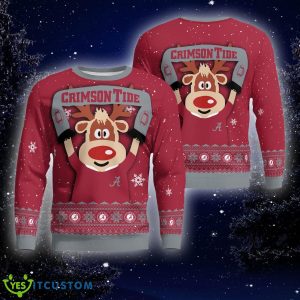 Gift Fans Alabama Crimson Tide Funny Ugly Sweater For Xmas - Alabama Crimson Tide Funny Christmas Knitted Sweater Photo 1