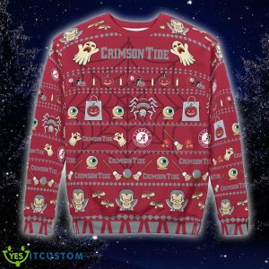 Gift Fans Alabama Crimson Tide Spooky Ghost Pumpkin Knitted Sweater For Men And Women 3 Gift Fans Alabama Crimson Tide Spooky Ghost Pumpkin Knitted Sweater For Men And Women - Alabama Crimson Tide Spooky Ghost Pumpkin Christmas Knitted Sweater Photo 5