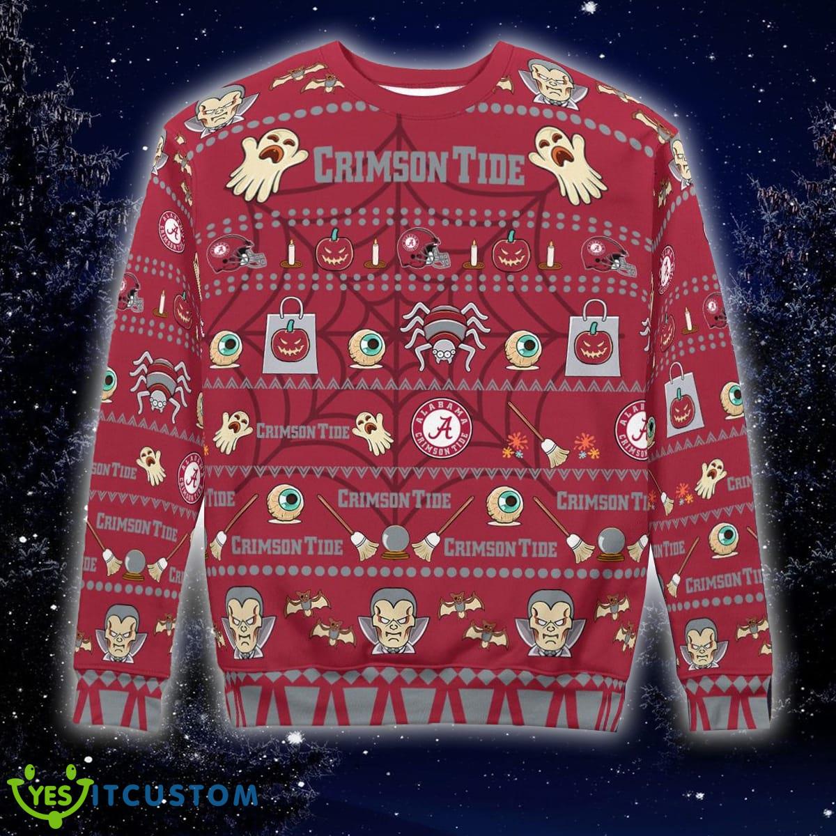 Gift Fans Alabama Crimson Tide Spooky Ghost Pumpkin Knitted Sweater For Men And Women 6 Gift Fans Alabama Crimson Tide Spooky Ghost Pumpkin Knitted Sweater For Men And Women - Alabama Crimson Tide Spooky Ghost Pumpkin Christmas Knitted Sweater Photo 5