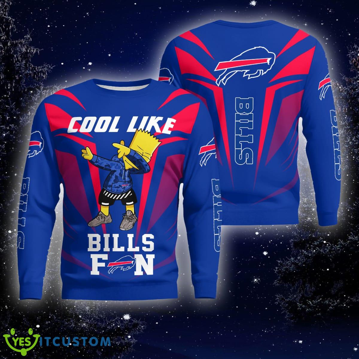 Gift Fans Cool Like Buffalo Bills Fan Bart Simpson Dab Ugly Sweater For Xmas 5 Gift Fans Cool Like Buffalo Bills Fan Bart Simpson Dab Ugly Sweater For Xmas - Cool Like Buffalo Bills Fan Bart Simpson Dab Christmas Knitted Sweater Photo 1