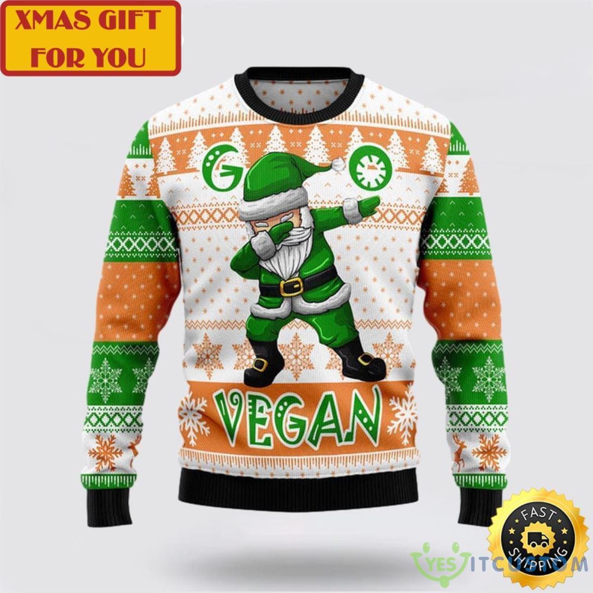 Go Vegan Ugly Christmas Sweate 3 Go Vegan Ugly Christmas Sweate Product Photo 1