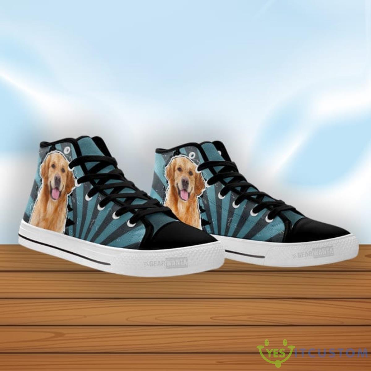 Golden Retriever High Top Shoes 3 Golden Retriever High Top Shoes Product Photo 3