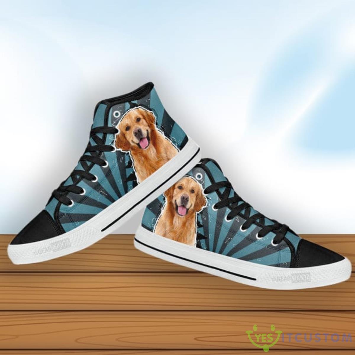 Golden Retriever High Top Shoes 4 Golden Retriever High Top Shoes Product Photo 4