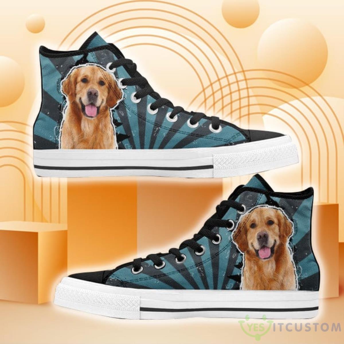 Golden Retriever High Top Shoes 8 Golden Retriever High Top Shoes Product Photo 1