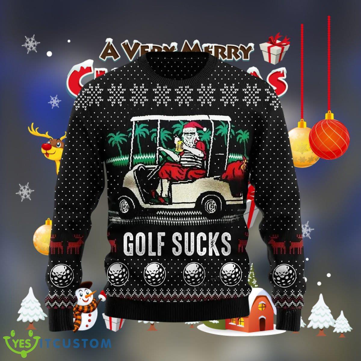 Golf Sucks Ugly Christmas Sweater Special Gift For Men Women 3 Golf Sucks Ugly Christmas Sweater Special Gift For Men Women Product Photo 1