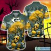 Green Bay Packers Halloween Trending Skull 3D Hawaiian Shirt For Fans Gift Christmas Men And Women - Green Bay Packers Halloween Skull Trending Hawaii Shirt New Arrivals_1