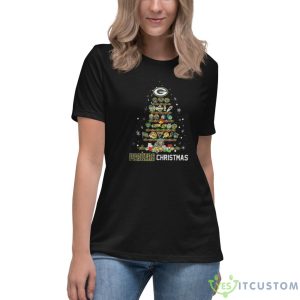 Green Bay Packers Love Christmas Tree 2023 T-Shirt 9 Green Bay Packers Love Christmas Tree 2023 T-Shirt - Women's Relaxed Short Sleeve Jersey Tee