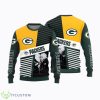 Green Bay Packers Skull Pattern Ugly Christmas Sweater Product Photo 1