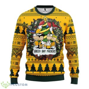 Green Bay Packers Snoopy Dog Christmas Ugly Sweater Product Photo 1