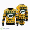 Green Bay Packers Snowflakes Pattern Ugly Christmas Sweater Product Photo 1