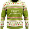 Green Christmas Pattern Gift Sweater Product Photo 1